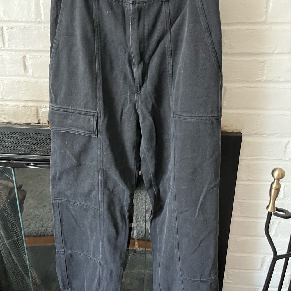 Vici Black Cargo Pants with Sturdy Cotton Blend